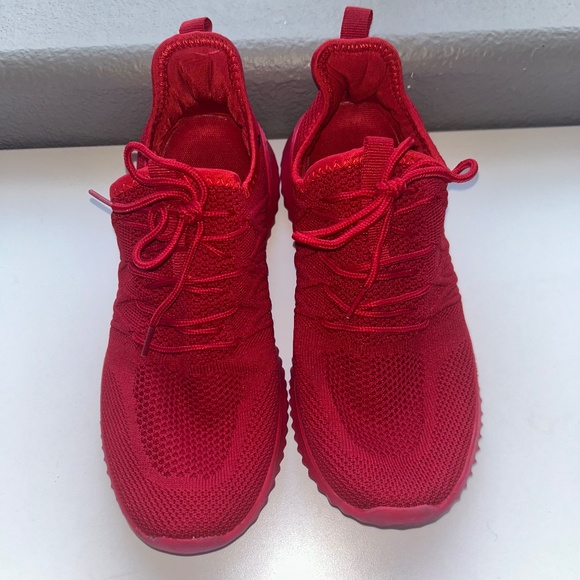 SIZE 10 | Red Slip on Sneakers - Picture 2 of 7